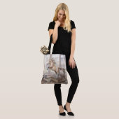 Het Geleerde Paard dat uit een Boek Springt Tote Bag (Op model)