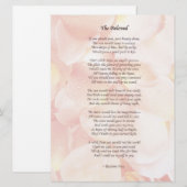 Het geliefde huwelijksgedicht / kaart (Voorkant / Achterkant)