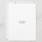 Het geliefde huwelijksgedicht / kaart (Achterkant)