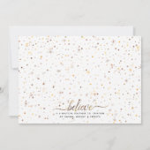 Het gelijke Effect van de Tekst GELOOFT in de Magi Feestdagenkaart (Achterkant)