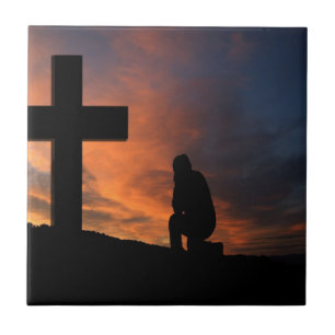 Het Geloof DwarsJesus Peace Love Destiny van het c Tegeltje