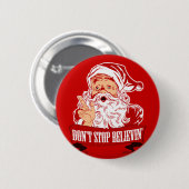 Het geloof in de Santa Ronde Button 5,7 Cm (Voorkant /achterkant)