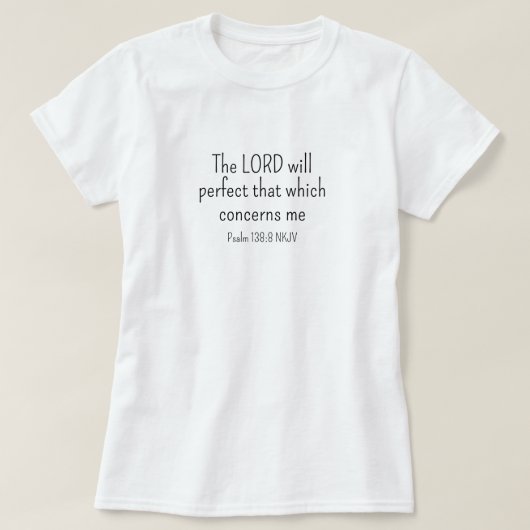 Het geloof in God zwart-wit T-shirt (Design voorkant)