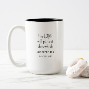 Het geloof in God zwart-wit Tweekleurige Koffiemok