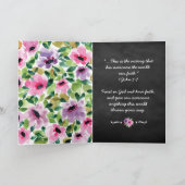 Het geloof is de Overwinning met Bloemen en het Ef Feestdagen Kaart (Binnen)