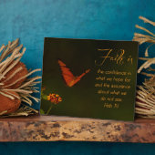 Het geloof is... Inspirerend Manuscript Fotoplaat (Zijkant)