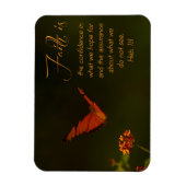 Het geloof is... Inspirerend Manuscript Magneet (Verticaal)