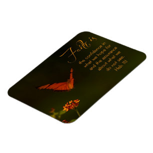 Het geloof is... Inspirerend Manuscript Magneet