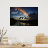Het geloof kan transformeren...inspirerend poster (Keuken)