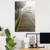 Het geloof neemt de Eerste Stap Poster (Thuiskantoor)