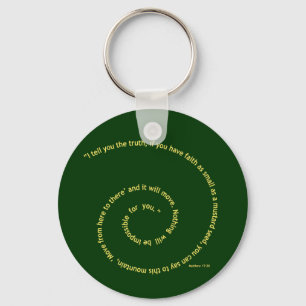 Het geloof zo klein als mosterdzaad sleutelhanger