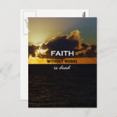 Het geloof zonder werken is dood briefkaart (Voorkant / Achterkant)