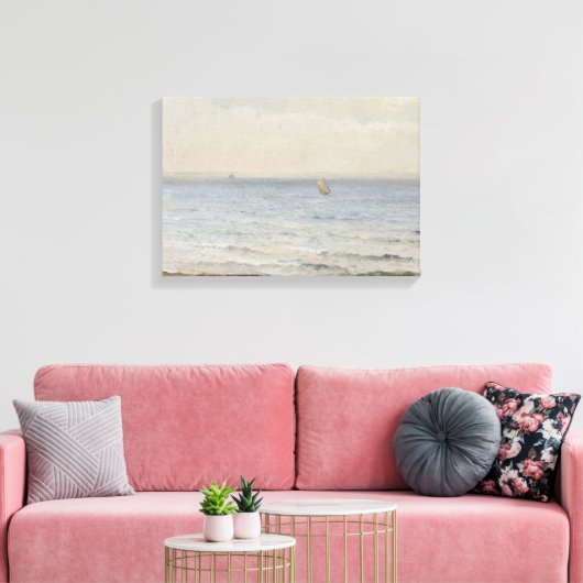 Het geluid - Gezicht vanaf Ven (1892) Canvas Afdruk (Insitu (Woonkamer))