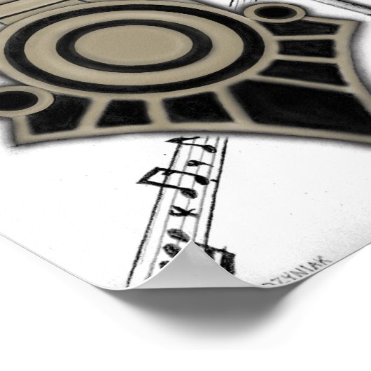 "Het geluid hoort door de bomen" Poster (Hoek)