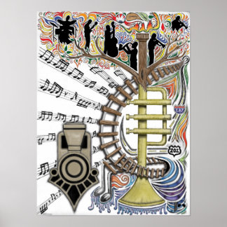 "Het geluid hoort door de bomen" Poster