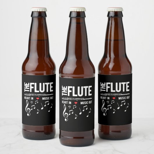 Het geluid in muziek bier etiket (Flessen)