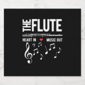 Het geluid in muziek bier etiket (Enkel label)