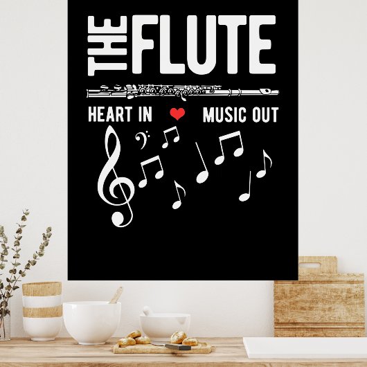 Het geluid in muziek poster (Keuken)