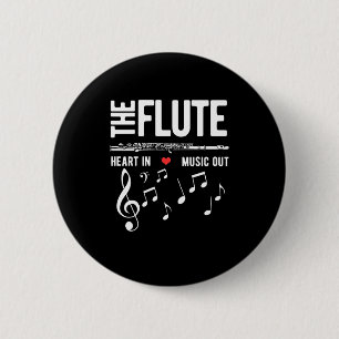Het geluid in muziek ronde button 5,7 cm