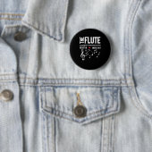 Het geluid in muziek ronde button 5,7 cm (In situ)