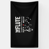 Het geluid in muziek spandoek (Verticaal)