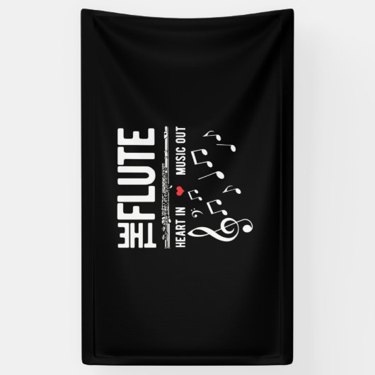 Het geluid in muziek spandoek (Verticaal)