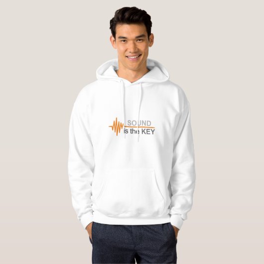 Het geluid is de Klassieke Klassieke Oranje lijn v Hoodie (Voorkant volledig)