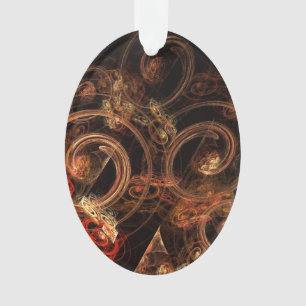 Het geluid van Abstracte muziek Acrylovaal Ornament