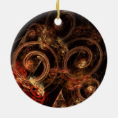 Het geluid van de Abstracte Art Circle Ornament va (Achterkant)