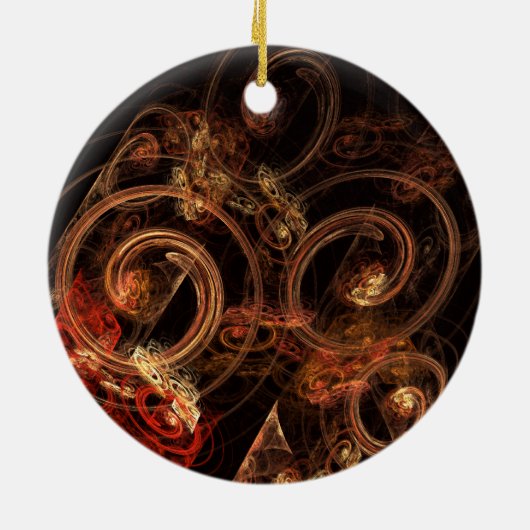 Het geluid van de Abstracte Art Circle Ornament va (Achterkant)