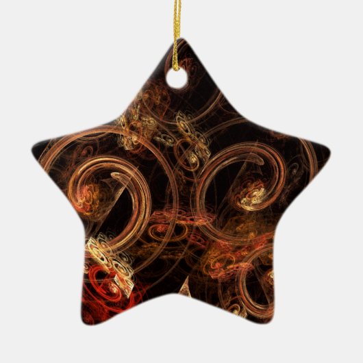 Het geluid van de Abstracte Art Star-versiering va Keramisch Ornament (Voorkant)