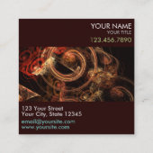 Het geluid van de Abstracte muziekkunst Vierkante Visitekaartje (Achterkant)