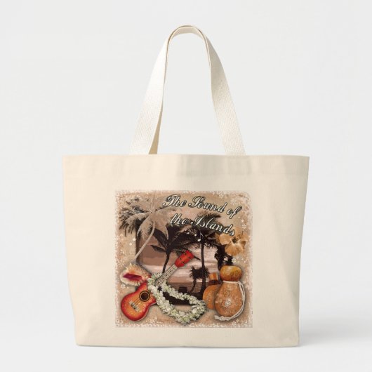 Het geluid van de eilanden grote tote bag (Voorkant)