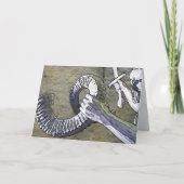 Het geluid van de Shofar Feestdagen Kaart (Voorkant)