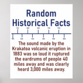 Het geluid van de Volvanic Eruption Krakatau Poster (Voorkant)