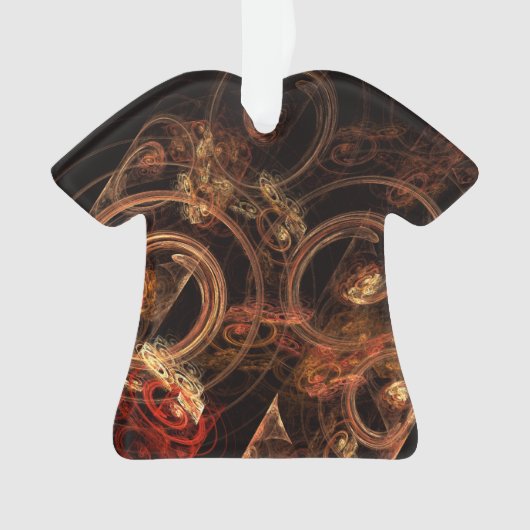 Het geluid van het Abstracte Art Acrylische Shirt  Ornament (voorkant)