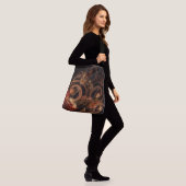 Het geluid van het Abstracte kunstlichaam van de M Crossbody Tas (Op model)