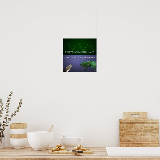 Het geluid van het Poster Chameleon (Keuken)