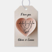 Het geluid van je hartslag cadeaulabel (Voorkant)