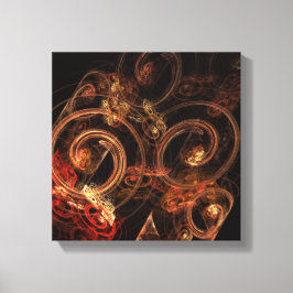 Het geluid van Muziek Abstract Zwart-wit Canvas Afdruk