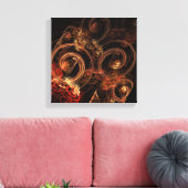 Het geluid van Muziek Abstract Zwart-wit Canvas Afdruk (Insitu (Woonkamer))