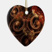 Het geluid van muziek Abstracte Art Heart Ornament (Rechts)
