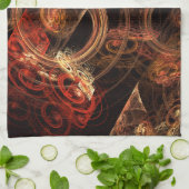 Het geluid van muziek Abstracte Art Kitchen Towel Theedoek (Gevouwen)