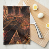 Het geluid van muziek Abstracte Art Kitchen Towel Theedoek (Quarter Fold)