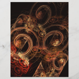 Het geluid van muziek Abstracte Art Letterhead