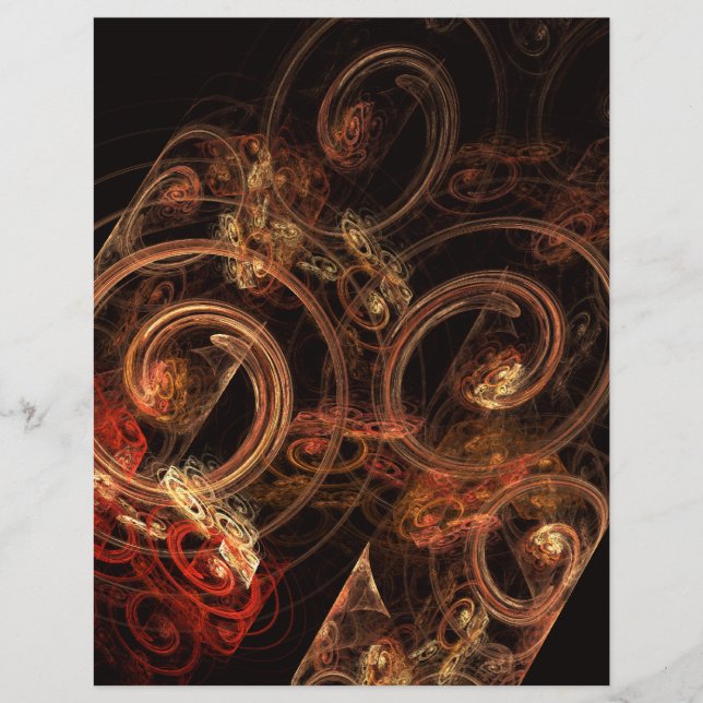 Het geluid van muziek Abstracte Art Letterhead (Voorkant)