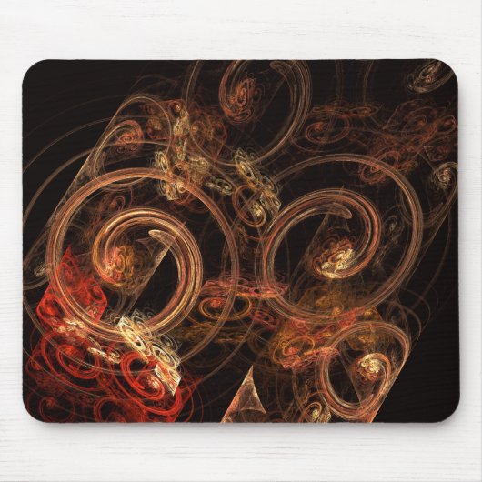 Het geluid van muziek Abstracte Art Mousepad Muismat (Voorkant)