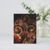 Het geluid van muziek Abstracte kunst Briefkaart (Staand voorkant)