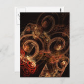 Het geluid van muziek Abstracte kunst Briefkaart (Voorkant / Achterkant)