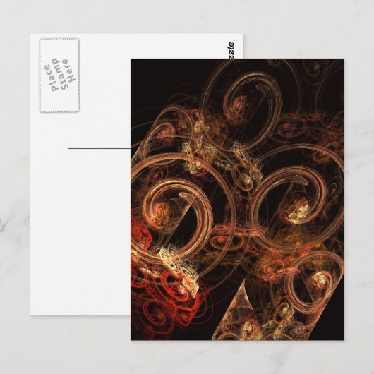 Het geluid van muziek Abstracte kunst Briefkaart (Voorkant / Achterkant)